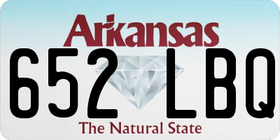 AR license plate 652LBQ