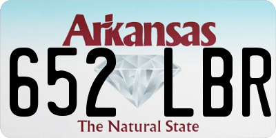 AR license plate 652LBR