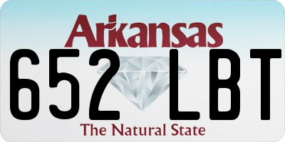 AR license plate 652LBT