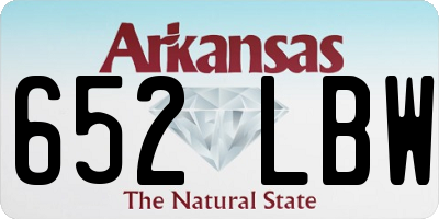 AR license plate 652LBW