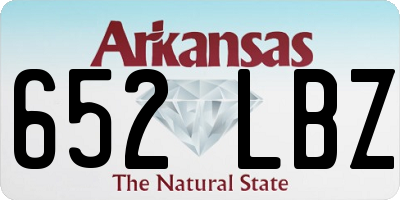 AR license plate 652LBZ
