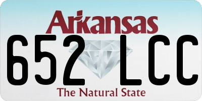 AR license plate 652LCC