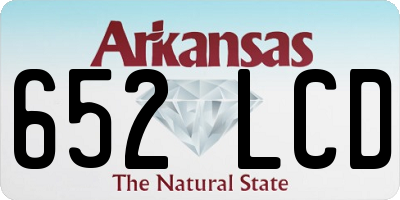 AR license plate 652LCD