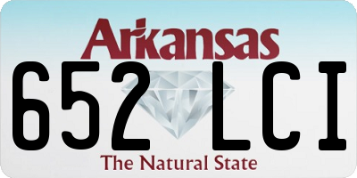 AR license plate 652LCI
