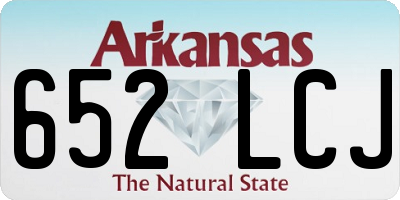 AR license plate 652LCJ