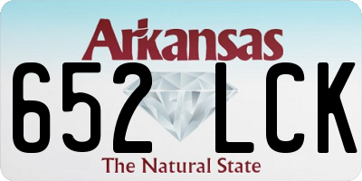 AR license plate 652LCK