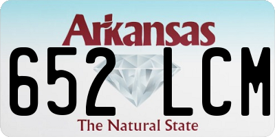 AR license plate 652LCM