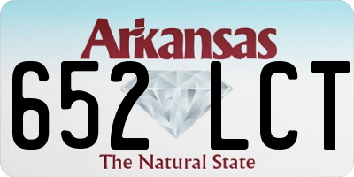 AR license plate 652LCT