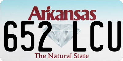 AR license plate 652LCU
