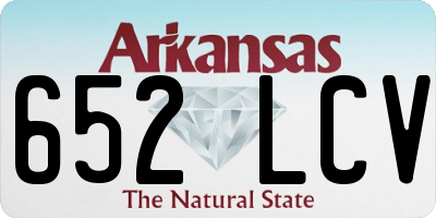 AR license plate 652LCV