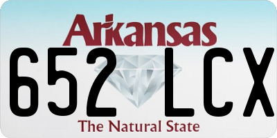 AR license plate 652LCX