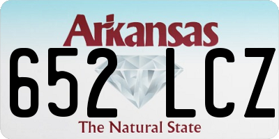 AR license plate 652LCZ