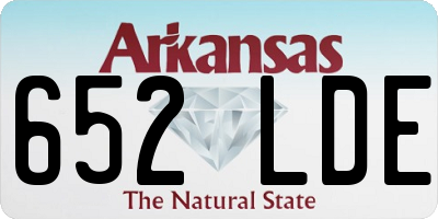 AR license plate 652LDE