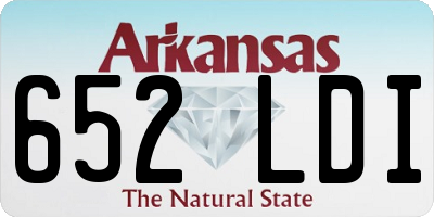 AR license plate 652LDI