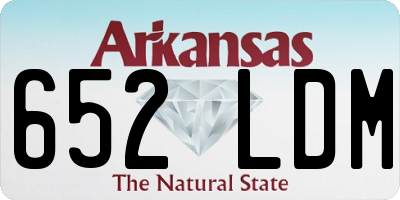 AR license plate 652LDM