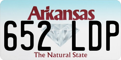 AR license plate 652LDP