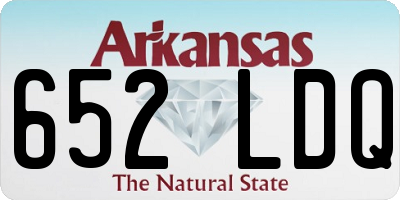AR license plate 652LDQ