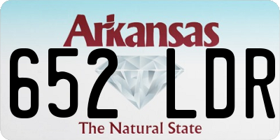 AR license plate 652LDR