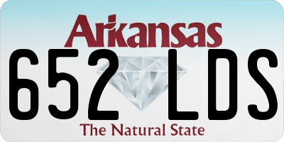 AR license plate 652LDS