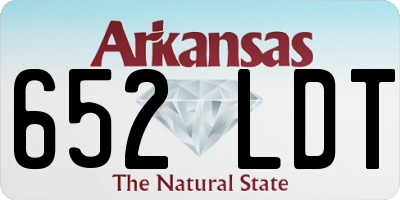 AR license plate 652LDT