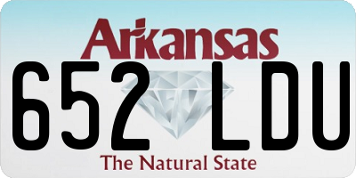 AR license plate 652LDU
