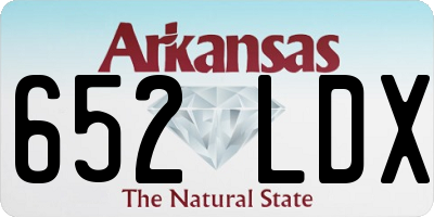 AR license plate 652LDX