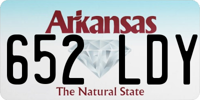 AR license plate 652LDY