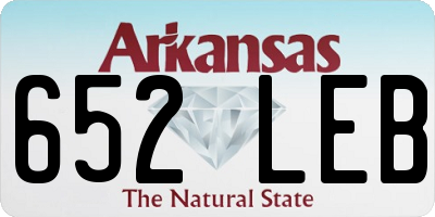 AR license plate 652LEB