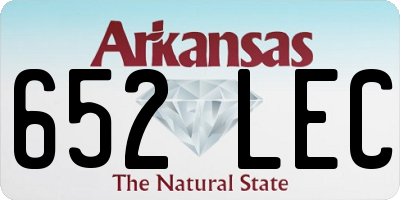 AR license plate 652LEC