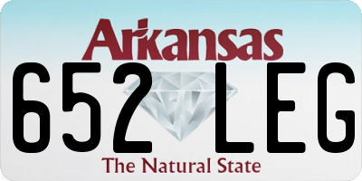 AR license plate 652LEG