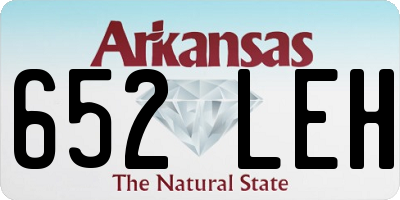 AR license plate 652LEH