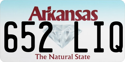 AR license plate 652LIQ