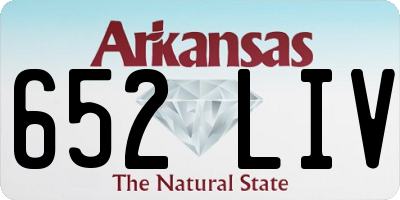 AR license plate 652LIV