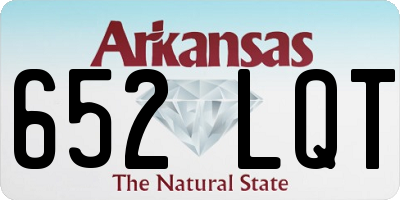 AR license plate 652LQT