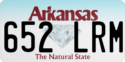 AR license plate 652LRM