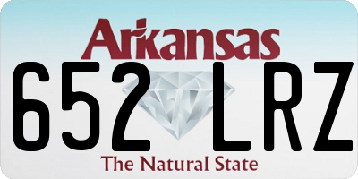 AR license plate 652LRZ
