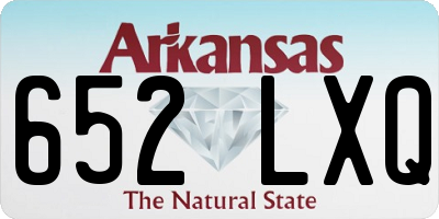AR license plate 652LXQ