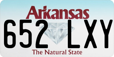 AR license plate 652LXY