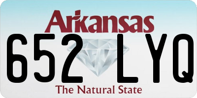 AR license plate 652LYQ