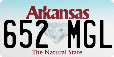 AR license plate 652MGL