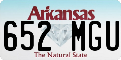 AR license plate 652MGU