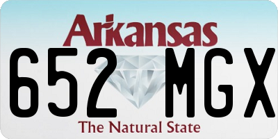 AR license plate 652MGX