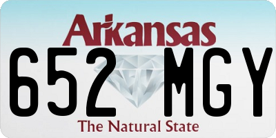 AR license plate 652MGY