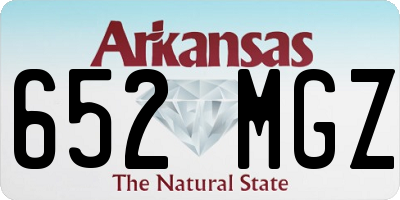 AR license plate 652MGZ