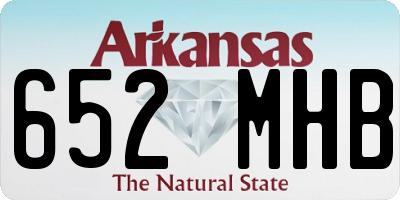 AR license plate 652MHB