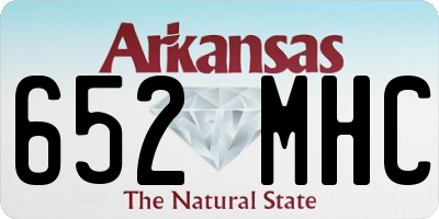 AR license plate 652MHC