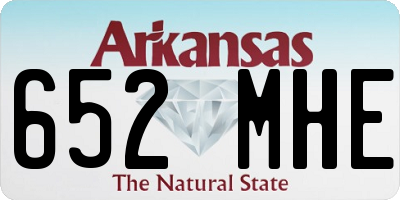 AR license plate 652MHE