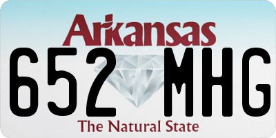 AR license plate 652MHG