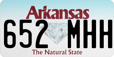 AR license plate 652MHH