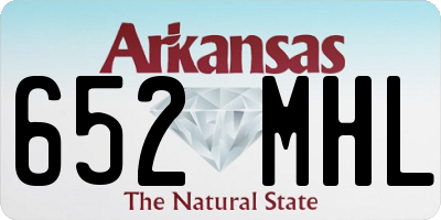AR license plate 652MHL